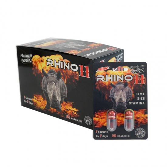 Rhino | Platinum 11 5000k Double 40 Pills Pack