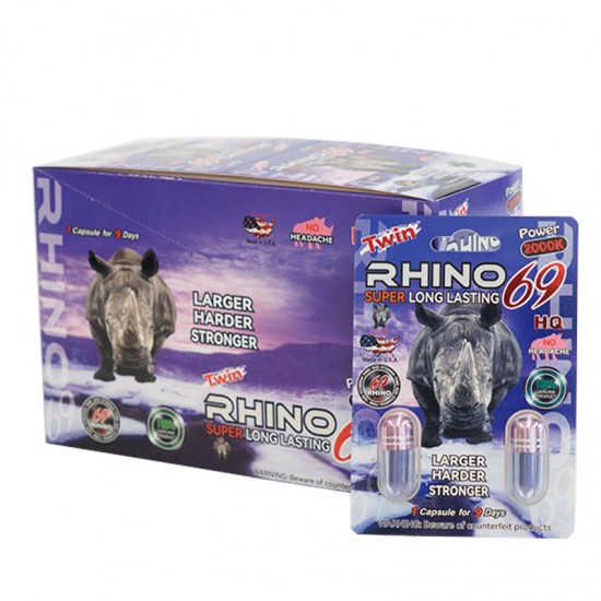 Rhino | Power 69 2000K Double 40 Pills Pack